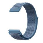 For Samsung Galaxy Watch 46mm Nylon Braided Watch Band(Cape Cod Blue)