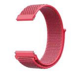 For Samsung Galaxy Watch 46mm Nylon Braided Watch Band(Hibiscus Pink)