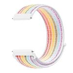 For Samsung Galaxy Watch 46mm Nylon Braided Watch Band(Colorful)