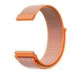 For Samsung Galaxy Watch 46mm Nylon Braided Watch Band(Orange Red)