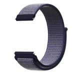 For Samsung Galaxy Watch 42mm Nylon Braided Watch Band(Midnight Blue)