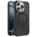 For iPhone 16 Pro Hardware Side Cooling Skin Feel Frosted Metal Lens Frame MagSafe Phone Case(Black)