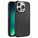 For iPhone 13 Pro Max Hardware Side Cooling Skin Feel Frosted Metal Lens Frame Phone Case(Black)