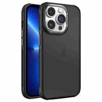 For iPhone 13 Pro Hardware Side Cooling Skin Feel Frosted Metal Lens Frame Phone Case(Black)