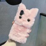 For iPhone 16 Plus 3D Cute Cat Plush Full Coverage Phone Case(Pink)