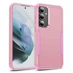 For Samsung Galaxy S25+ 5G TPU + PC Shockproof Protective Phone Case(Pink)