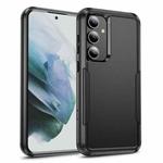 For Samsung Galaxy S25+ 5G TPU + PC Shockproof Protective Phone Case(Black)