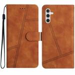 For Samsung Galaxy A36 Skin-feel Stitching Leather Phone Case(Brown)