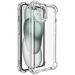 For iPhone 15 Plus imak UX-4 Series Four-corner Shockproof Phone Case(Transparent)