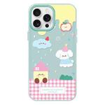 For iPhone 16 Pro Max Skin Feeling Jelly TPU Hybrid PC Phone Case(Weather Light Green)