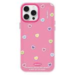 For iPhone 15 Pro Skin Feeling Jelly TPU Hybrid PC Phone Case(Color Love Rose Red)