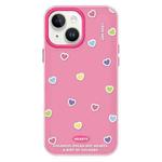 For iPhone 14 Skin Feeling Jelly TPU Hybrid PC Phone Case(Color Love Rose Red)