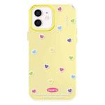 For iPhone 11 Skin Feeling Jelly TPU Hybrid PC Phone Case(Color Love Yellow)