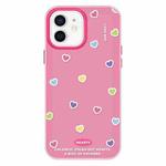 For iPhone 11 Skin Feeling Jelly TPU Hybrid PC Phone Case(Color Love Rose Red)