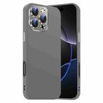 For iPhone 16 Pro Max Nano Lens Cover Liquid Silicone Phone Case(Titanium Gray)