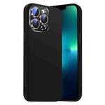 For iPhone 13 Pro Max Nano Lens Cover Liquid Silicone Phone Case(Black)