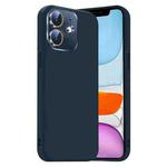 For iPhone 11 Nano Lens Cover Liquid Silicone Phone Case(Titanium Blue)