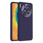 For Huawei Mate 30 Nano Lens Cover Liquid Silicone Phone Case(Dark Purple)