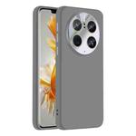 For Huawei Mate 50 Pro Nano Lens Cover Liquid Silicone Phone Case(Titanium Gray)