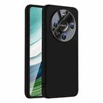 For Huawei Mate 60 Nano Lens Cover Liquid Silicone Phone Case(Black)