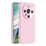 For Huawei Mate 60 Pro / 60 Pro+ Nano Lens Cover Liquid Silicone Phone Case(Pink)