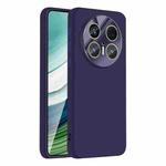 For Huawei Mate 70 Nano Lens Cover Liquid Silicone Phone Case(Dark Purple)