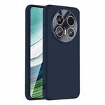 For Huawei Mate 70 Pro / 70 Pro+ Nano Lens Cover Liquid Silicone Phone Case(Titanium Blue)