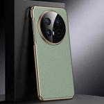 For Huawei Mate 70 Pro / 70 Pro+ Genuine Leather PC Phone Case(Green)