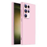 For Samsung Galaxy S23 Ultra 5G Nano Lens Cover Liquid Silicone Phone Case(Pink)
