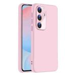 For Samsung Galaxy S24 FE 5G Nano Lens Cover Liquid Silicone Phone Case(Pink)