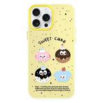 For iPhone 16 Pro Max Skin Feeling Jelly TPU Hybrid PC Phone Case(Little Monster Yellow)