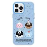 For iPhone 14 Pro Max Skin Feeling Jelly TPU Hybrid PC Phone Case(Little Monster Blue)