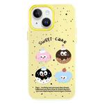 For iPhone 13 Skin Feeling Jelly TPU Hybrid PC Phone Case(Little Monster Yellow)