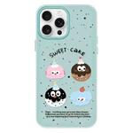 For iPhone 11 Pro Max Skin Feeling Jelly TPU Hybrid PC Phone Case(Little Monster Light Green)