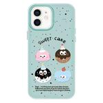 For iPhone 11 Skin Feeling Jelly TPU Hybrid PC Phone Case(Little Monster Light Green)