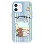 For iPhone 11 Skin Feeling Jelly TPU Hybrid PC Phone Case(Dog Blue)