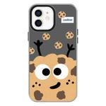 For iPhone 11 Skin Feeling Jelly TPU Hybrid PC Phone Case(Cookie Black)