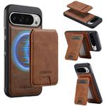 For Google Pixel 10 Pro XL LC.IMEEKE L3 Series Detachable RFID Card Bag Magsafe Phone Case(Brown)