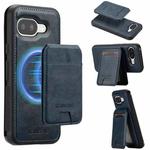 For Google Pixel 9a LC.IMEEKE L3 Series Detachable RFID Card Bag Magsafe Phone Case(Blue)