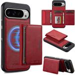 For Google Pixel 10 / 10 Pro LC.IMEEKE L5 Series Detachable RFID Card Bag Magsafe Phone Case(Red)