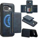 For Google Pixel 9a LC.IMEEKE L5 Series Detachable RFID Card Bag Magsafe Phone Case(Blue)