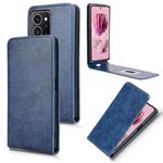 For HMD Skyline 5G Magnetic Vertical Flip Leather Phone Case(Blue)