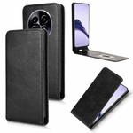 For Realme 13 Pro 5G / 13 Pro+ 5G Magnetic Vertical Flip Leather Phone Case(Black)