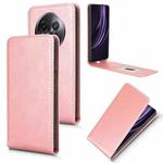 For Realme 13+ Magnetic Vertical Flip Leather Phone Case(Rose Gold)