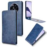For Realme 14 Pro Lite / 13 Pro Global Magnetic Vertical Flip Leather Phone Case(Blue)