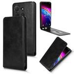 For TCL 503 Magnetic Vertical Flip Leather Phone Case(Black)