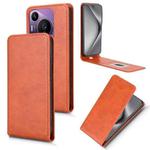 For Huawei Pura 70 Pro 5G / 70 Pro+ 5G Magnetic Vertical Flip Leather Phone Case(Brown)