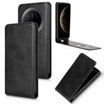 For Huawei Mate 70 Pro / 70 Pro+ Magnetic Vertical Flip Leather Phone Case(Black)