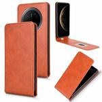 For Huawei Mate 70 Pro / 70 Pro+ Magnetic Vertical Flip Leather Phone Case(Brown)