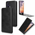 For Motorola Moto G85 5G / S50 Neo 5G Magnetic Vertical Flip Leather Phone Case(Black)